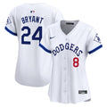 Women's Dodgers Tribute Vapor Premier Limited Jersey - All Stitched - White, Kobe Bryant