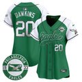Women's Eagles Est. 1933 Patch Patch Kelly Green Vapor Baseball Jersey - All Stitched - Kelly Alternate, Brian Dawkins