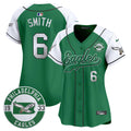 Women's Eagles Est. 1933 Patch Patch Kelly Green Vapor Baseball Jersey - All Stitched - Kelly Alternate, Devonta Smith