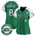 Women's Eagles Est. 1933 Patch Patch Kelly Green Vapor Baseball Jersey - All Stitched - Kelly Alternate, Kenny Pickett