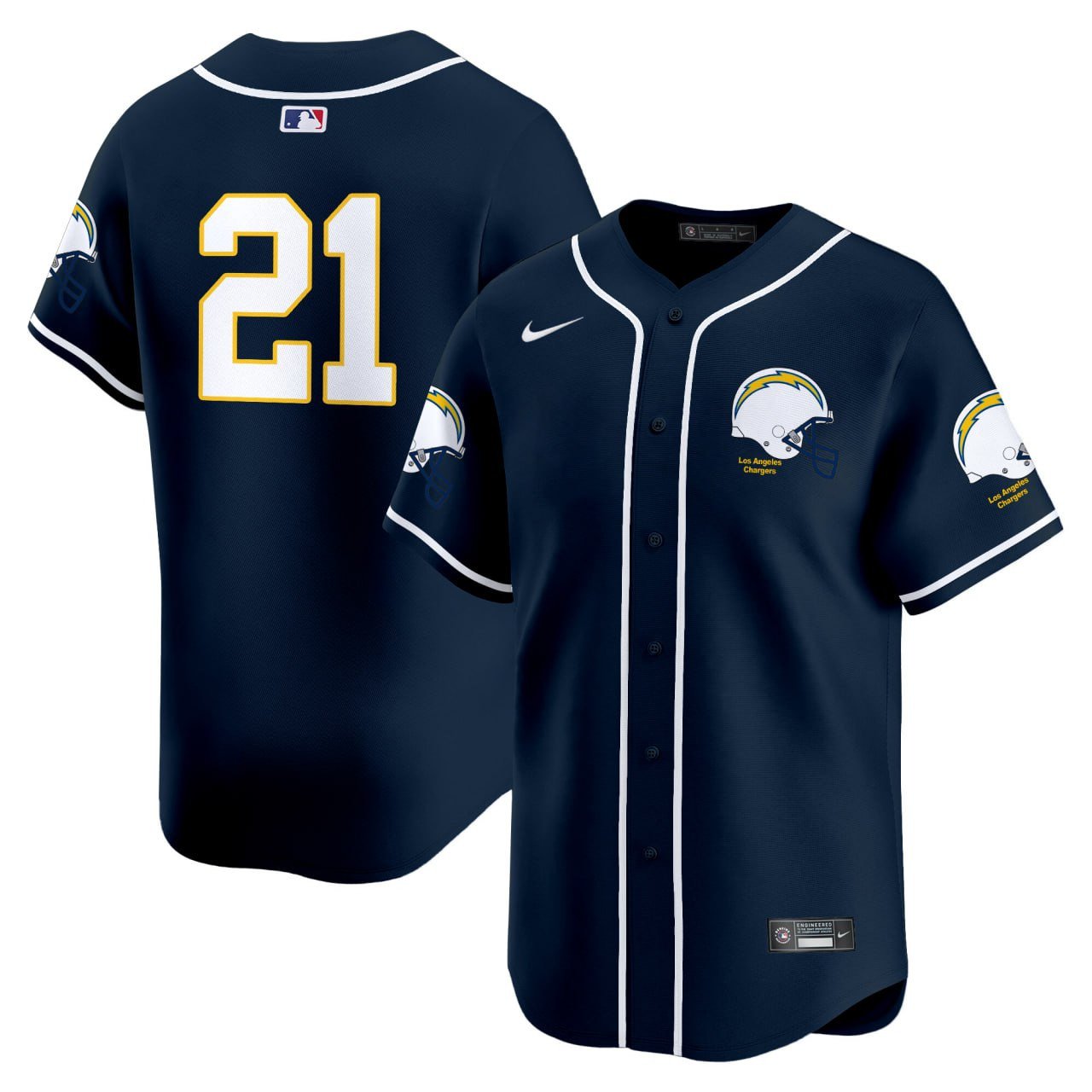 Women's Eagles Est. 1933 Patch Patch Kelly Green Vapor Baseball Jersey - All Stitched - Youth, Dark Navy