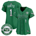 Women's Eagles Est. 1933 Patch Patch Kelly Green Vapor Baseball Jersey - All Stitched - Kelly, Jalen Hurts