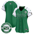 Women's Eagles Est. 1933 Patch Patch Kelly Green Vapor Baseball Jersey - All Stitched - Kelly Alternate, Team