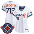 Men's Dodgers 2024 World Series Champions Patch Vapor Premier Elite Jersey V2 - All Stitched - White, Vin Scully