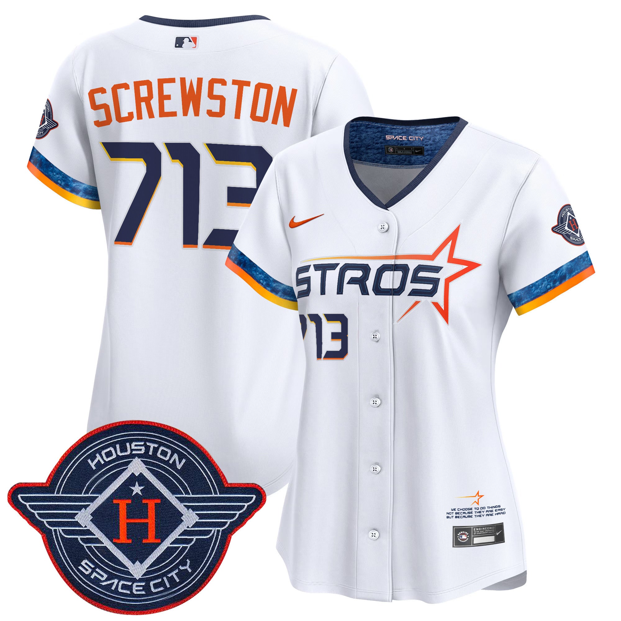 Men's Dodgers 2024 World Series Champions Patch Vapor Premier Elite Jersey V2 - All Stitched - White, Vin Scully