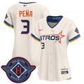 Men's Dodgers 2024 World Series Champions Patch Vapor Premier Elite Jersey V2 - All Stitched - Royal, Tommy Edman
