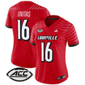 Women's Louisville Cardinals 2024 Vapor Limited Jersey - All Stitched - Red, Johnny Unitas