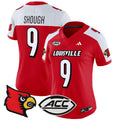 Women's Louisville Cardinals 2024 Vapor Limited Jersey - All Stitched - Red Alternate, Tyler Shough