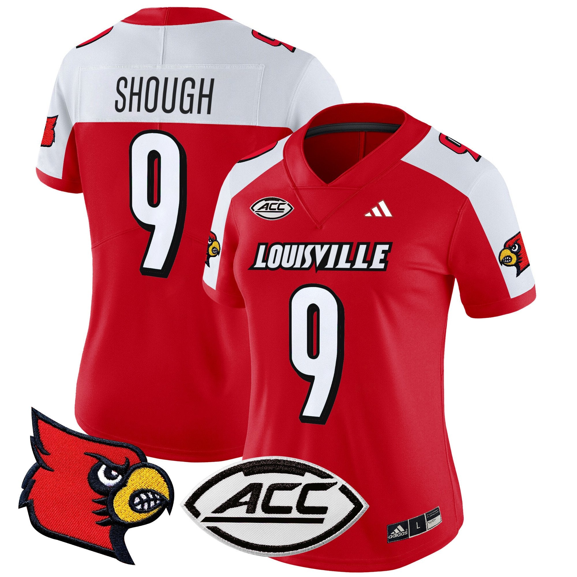 Women's Louisville Cardinals 2024 Vapor Limited Jersey - All Stitched - Red Alternate, Tyler Shough
