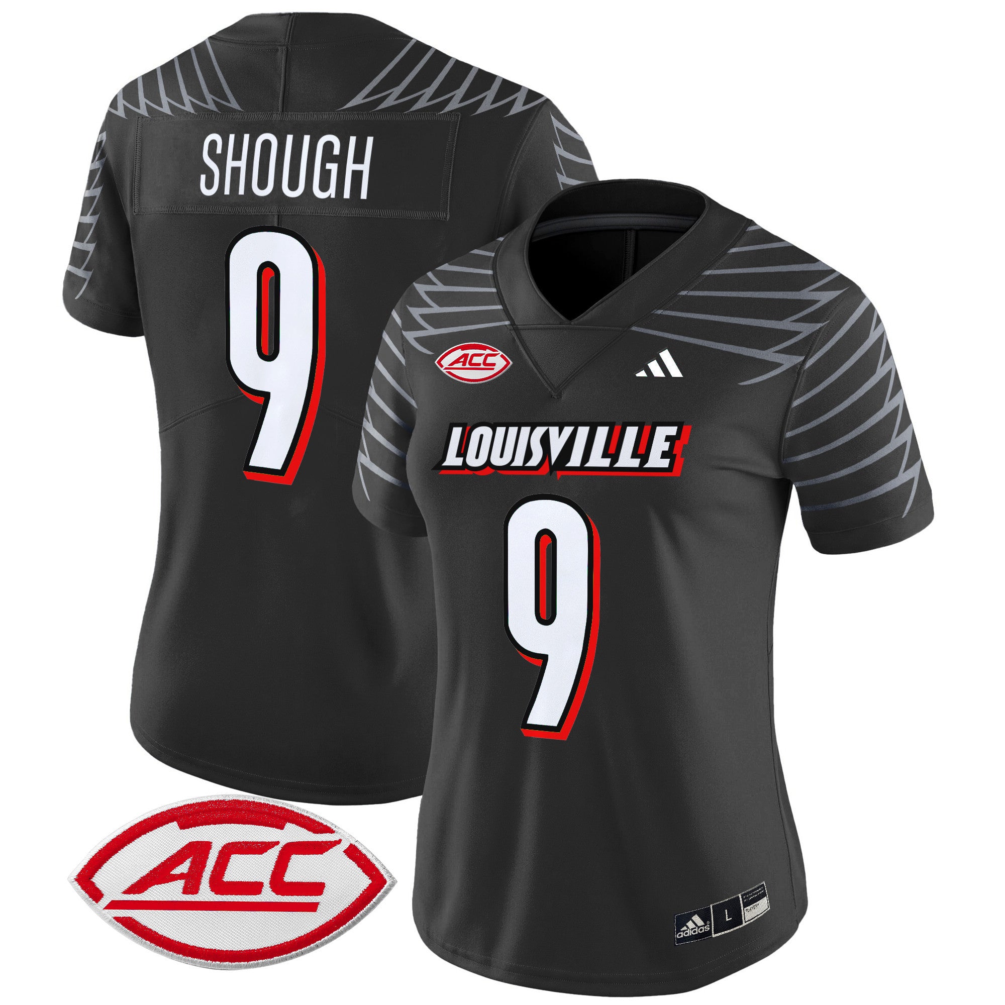 Women's Louisville Cardinals 2024 Vapor Limited Jersey - All Stitched - Black, Tyler Shough