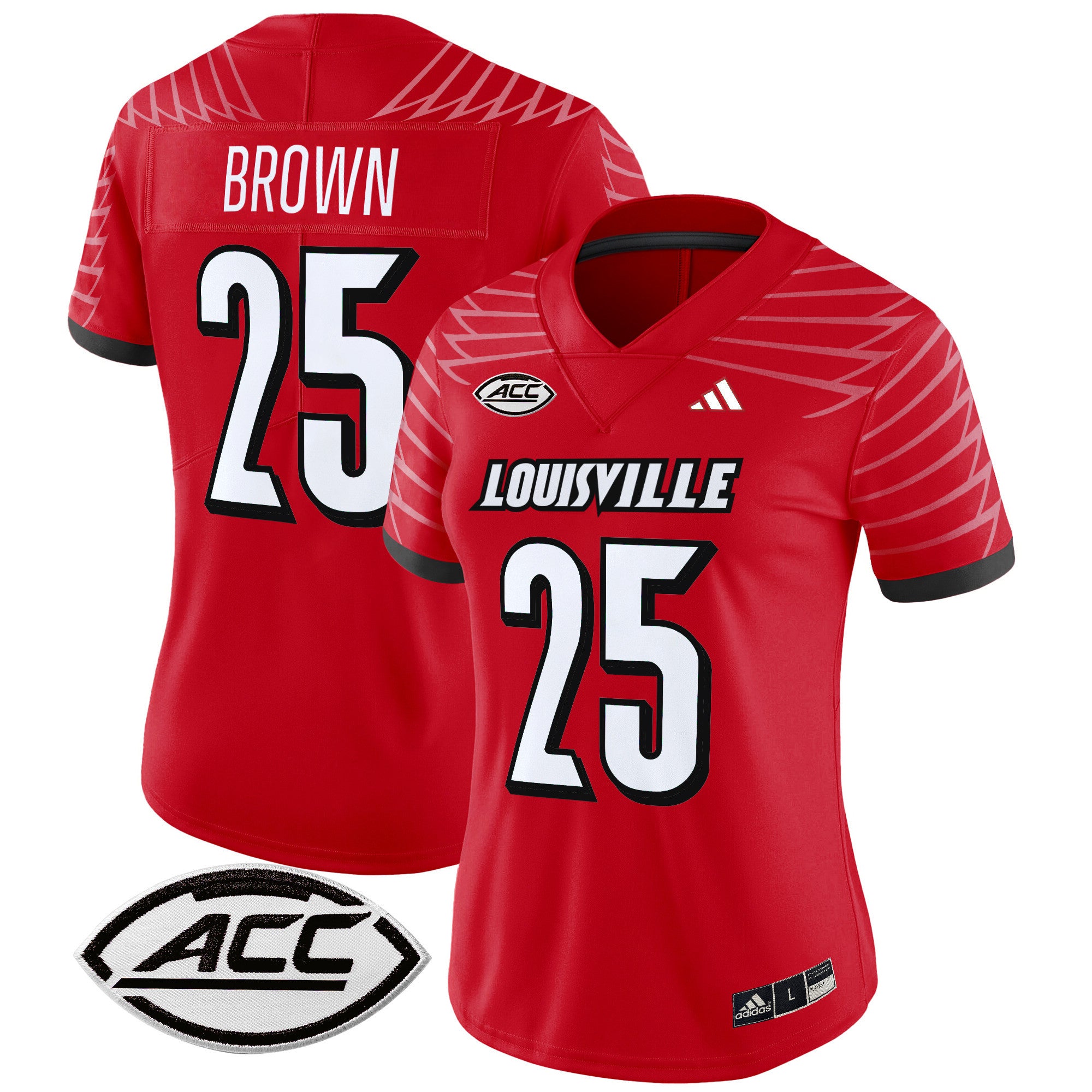 Women's Louisville Cardinals 2024 Vapor Limited Jersey - All Stitched - Red, Isaac Brown