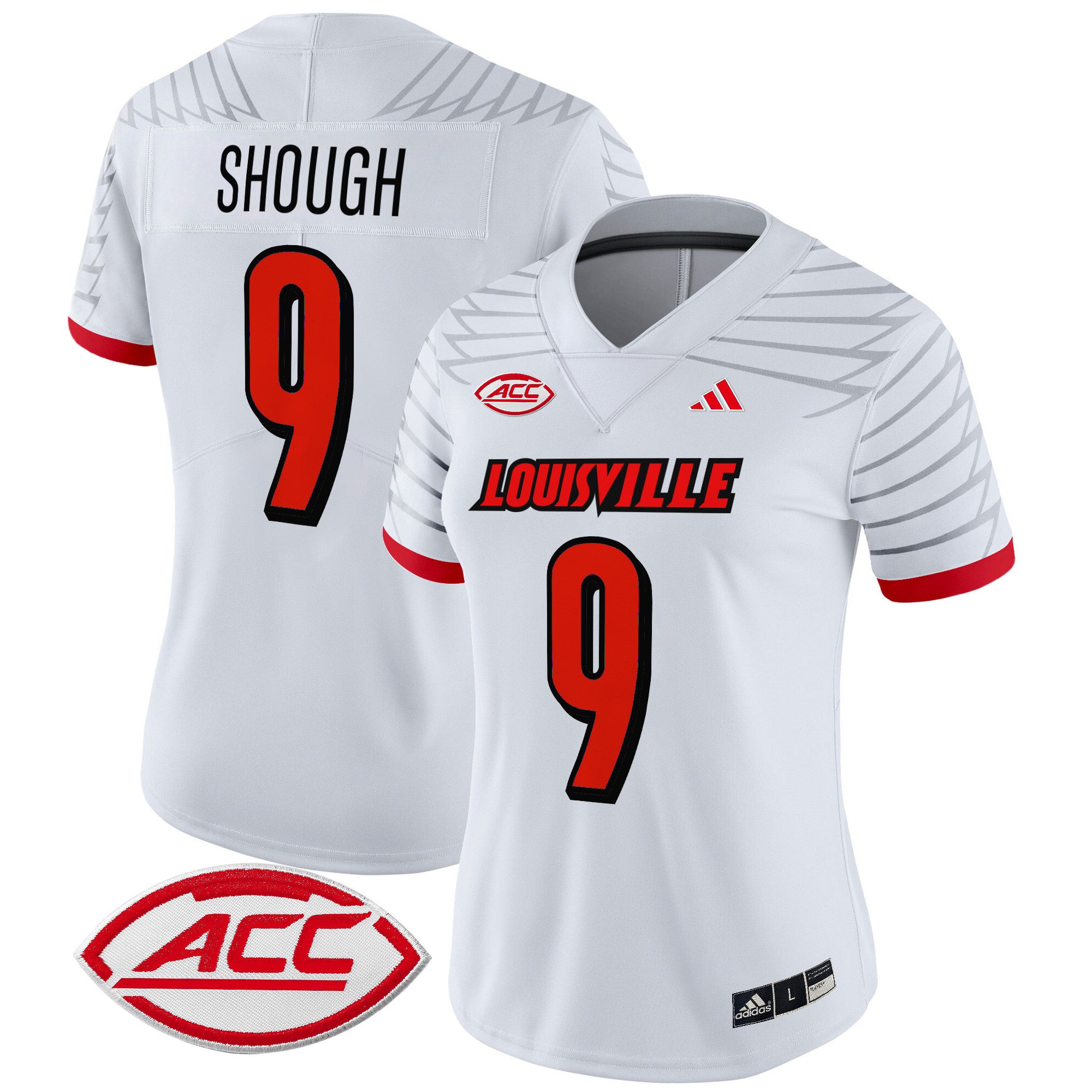 Women's Louisville Cardinals 2024 Vapor Limited Jersey - All Stitched - White, Tyler Shough