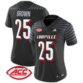 Women's Louisville Cardinals 2024 Vapor Limited Jersey - All Stitched - Black, Isaac Brown