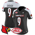 Women's Louisville Cardinals 2024 Vapor Limited Jersey - All Stitched - Black Alternate, Tyler Shough