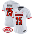 Women's Louisville Cardinals 2024 Vapor Limited Jersey - All Stitched - White, Isaac Brown