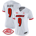 Women's Louisville Cardinals 2024 Vapor Limited Jersey - All Stitched - White, Ashton Gillotte