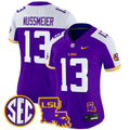 Women's LSU Tigers 2024 Louisiana Patch Vapor Limited Jersey - All Stitched