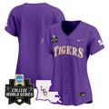 Women's LSU Tigers 2025 World Series Vapor Premier Limited Jersey - All Stitched - Purple, Team