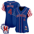 Women's Milwaukee Brewers 2025 Independence Day Vapor Premier Limited Jersey - All Stitched - Royal, Paul Molitor