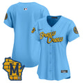 Women's Milwaukee Brewers Home Patch Vapor Premier Limited Jersey - All Stitched - City Connect, Team