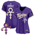 Women's Minnesota Twins Prince Patch Vapor Premier Limited Jersey V3 - All Stitched - Purple, Prince