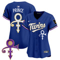 Women's Minnesota Twins Prince Patch Vapor Premier Limited Jersey V3 - All Stitched - Royal, Prince