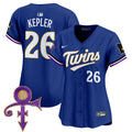 Women's Minnesota Twins Prince Patch Vapor Premier Limited Jersey V3 - All Stitched - Royal, Max Kepler
