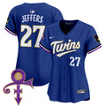 Women's Minnesota Twins Prince Patch Vapor Premier Limited Jersey V3 - All Stitched - Royal, Ryan Jeffers