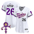 Women's Minnesota Twins Prince Patch Vapor Premier Limited Jersey V3 - All Stitched - White, Max Kepler