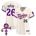 Women's Minnesota Twins Prince Patch Vapor Premier Limited Jersey V3 - All Stitched - Cream, Max Kepler