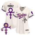 Women's Minnesota Twins Prince Patch Vapor Premier Limited Jersey V3 - All Stitched - Cream, Prince