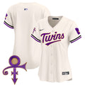 Women's Minnesota Twins Prince Patch Vapor Premier Limited Jersey V3 - All Stitched - Cream, Team