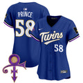 Women's Minnesota Twins Prince Patch Vapor Premier Limited Jersey V3 - All Stitched - Royal, Prince 1958