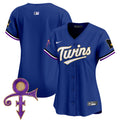 Women's Minnesota Twins Prince Patch Vapor Premier Limited Jersey V3 - All Stitched - Royal, Team
