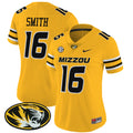 Women's Missouri Tigers Vapor Limited Jersey - All Stitched - Gold, Brad Smith