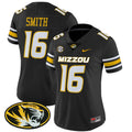 Women's Missouri Tigers Vapor Limited Jersey - All Stitched - Black, Brad Smith