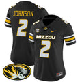 Women's Missouri Tigers Vapor Limited Jersey - All Stitched - Black, Marquis Johnson