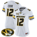 Women's Missouri Tigers Vapor Limited Jersey - All Stitched - White, Brady Cook