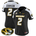 Women's Missouri Tigers Vapor Limited Jersey - All Stitched - Black Alternate, Marquis Johnson