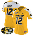 Women's Missouri Tigers Vapor Limited Jersey - All Stitched - Gold Alternate, Brady Cook