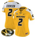 Women's Missouri Tigers Vapor Limited Jersey - All Stitched - Gold Alternate, Marquis Johnson