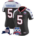 Women's New York Giants 100th Season & State Patch Vapor Limited Jersey - All Stitched - Black Alternate, Kayvon Thibodeaux