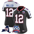 Women's New York Giants 100th Season & State Patch Vapor Limited Jersey - All Stitched - Black Alternate, Darren Waller