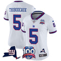 Women's New York Giants 100th Season & State Patch Vapor Limited Jersey - All Stitched - White, Kayvon Thibodeaux