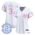 Women's New York Yankees Bubblegum Pink Vapor Premier Limited Jersey - All Stitched - White, Babe Ruth
