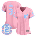 Women's New York Yankees Bubblegum Pink Vapor Premier Limited Jersey - All Stitched - Pink, Babe Ruth