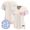 Women's New York Yankees Bubblegum Pink Vapor Premier Limited Jersey - All Stitched - Cream, Team