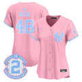 Women's New York Yankees Bubblegum Pink Vapor Premier Limited Jersey - All Stitched - Pink, Anthony Rizzo