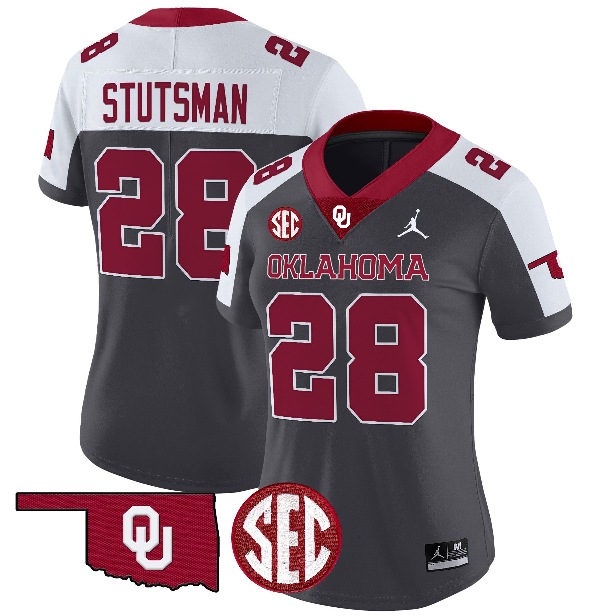 Women's Oklahoma Sooners 2024 Vapor Limited Jersey - SEC Patch - All Stitched