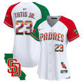 Women's Padres Mexico California Patch Vapor Premier Limited Jersey - All Stitched - Alternate, Fernando Tatis Jr.